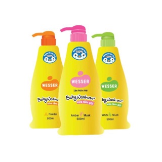 Sữa tắm gội wesser chai 500ml - được chọn màu