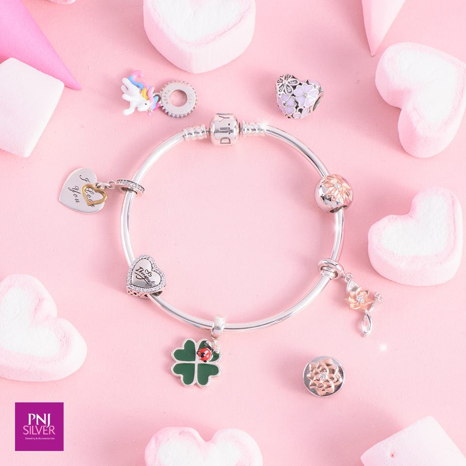 Hạt charm móc DIY PNJSilver Fantasia ZTXMK000003