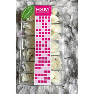 Móng úp tay HSM form tròn bầu đục, trong