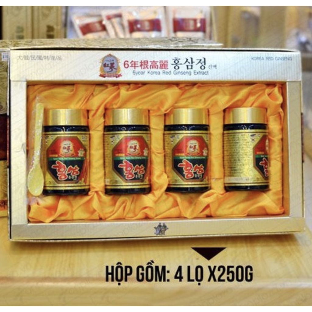Cao Hồng Sâm Hàn Quốc, Lọ 250gr. Cấy Nano Dưỡng Trắng Da, Mờ Thâm Nám