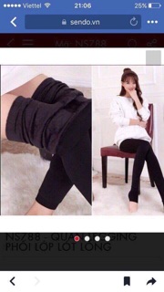Combo 2 Quần tất lót lông