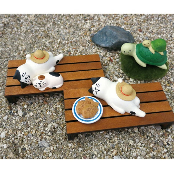 Trang Trí Nhỏ✿Vận Chuyển Phong Cách Nhật Bản D20-11❤Tượng Mèo Nhựa Resin Thủ Công Sáng Tạo Phong Cách Nhật Bản