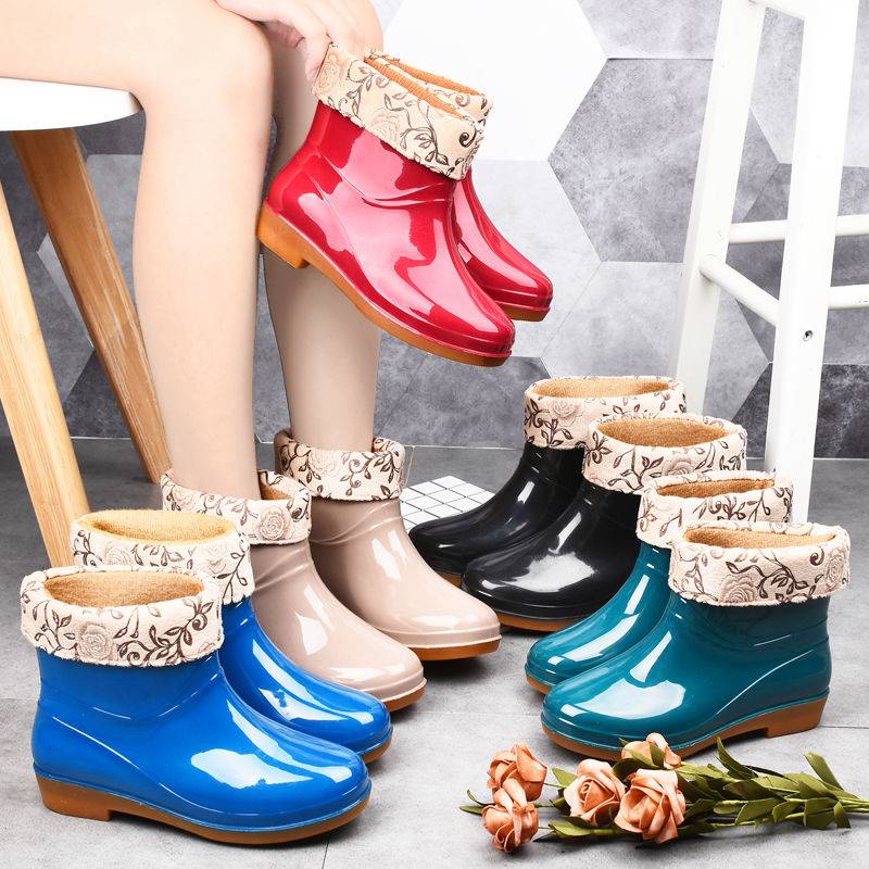 Ủng Đi Mưa Cổ Ngắn Chống Trượt Thời Trang Cho Người Lớn