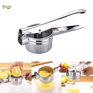 Dụng cụ nghiền khoai tây/ép chanh cầm tay bằng inox tiện dụng