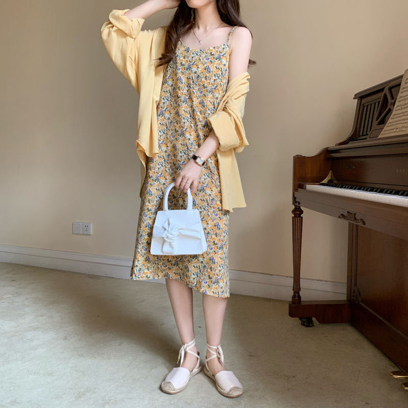 Đầm Hoa Phong Cách Hàn Quốc Xinh Xắn Cho Nữ