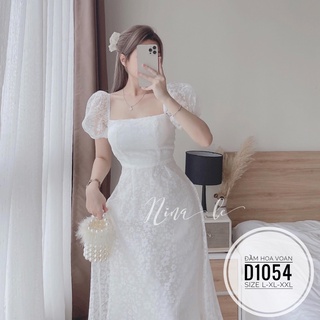 ĐẦM VOAN ĐI TIỆC BIGSIZE/ ĐẦM CƯỚI MÀU TRẮNG SANG CHẢNH 60-90 KG( CÓ HỎA TỐC)