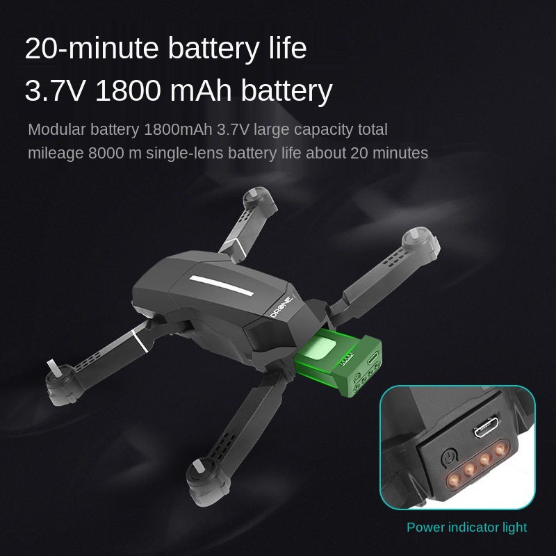 Máy bay không người lái gấp 4k chụp ảnh trên HD chuyên nghiệp điều khiển từ xa quadcopter độ bền siêu dài trực th