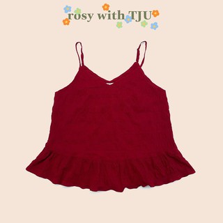 T-JU Áo hai dây dáng babydoll