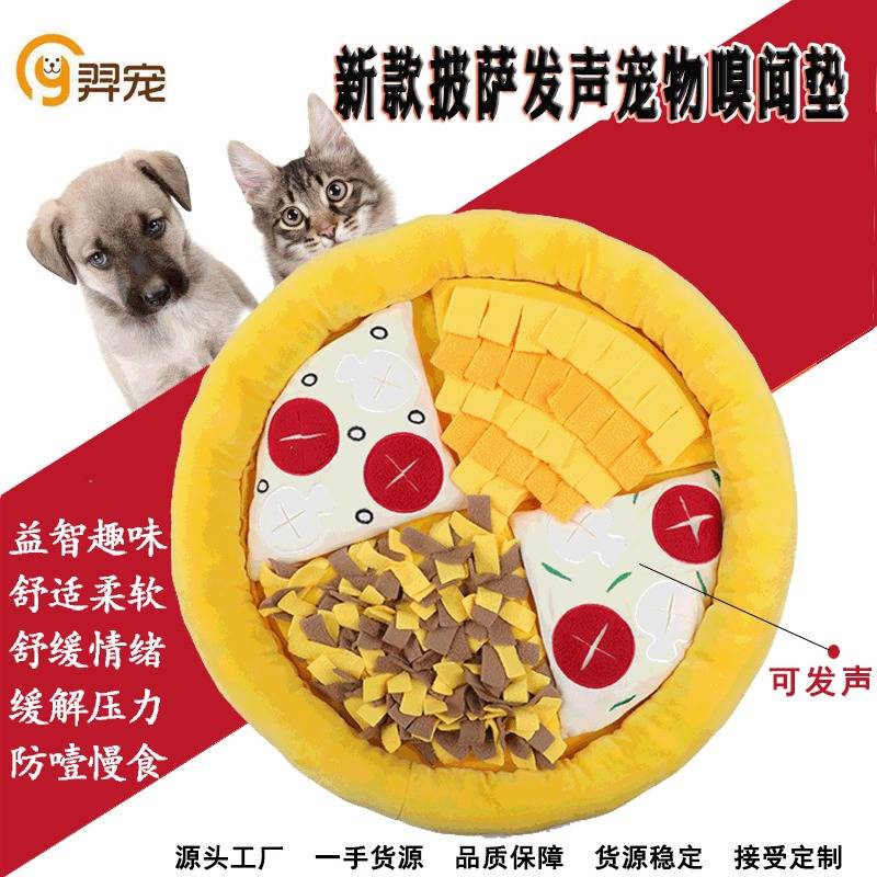 Thảm Chơi Game Hình Bánh Pizza Có Âm Thanh 2020 Cho Thú Cưng