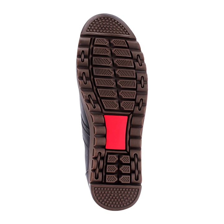 Giày tây Huy Hoàng quai ngang mũi tròn màu đen-HP7713