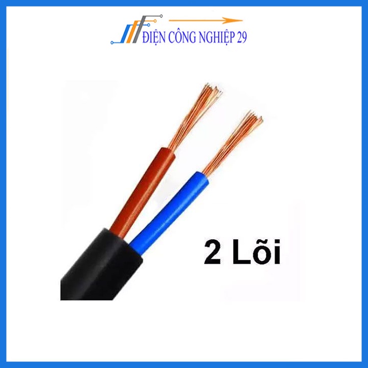 Dây điện đen tròn 0.3mm 2 lõi 3 lõi 4 lõi chất liệu dây đồng 100% loại tốt (1 mét)