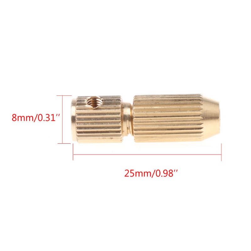 Đầu kẹp mũi khoan điện cố định trục động cơ 2.3mm 3.17mm 0.7-3.2mm