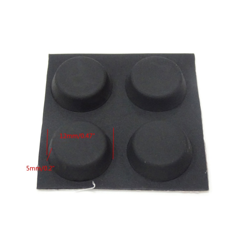 Set 4 Miếng Đệm Chân Đỡ Laptop Bằng Silicon Mềm Giảm Nhiệt