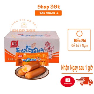 Thùng 60 cái xúc Xích Ngô ăn liền - xúc xích thơm cay 32g