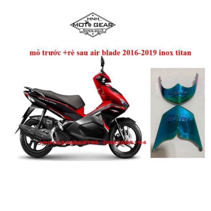 Bọc Đuôi ( Dè ) Titan Cho Air Blade ( AB ) 2016-2019 - 1 Bộ