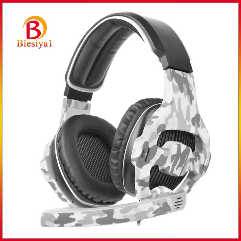 [BLESIYA1] Professional LED PC Gamer Headsets 3.5mm Wired Headphones with MIC Over Ear