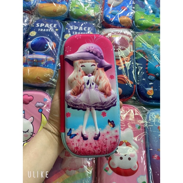 Hộp Bút Họa Tiết In Nổi 3D Sinh Động, Siêu Nhẹ, Dành Cho Bé