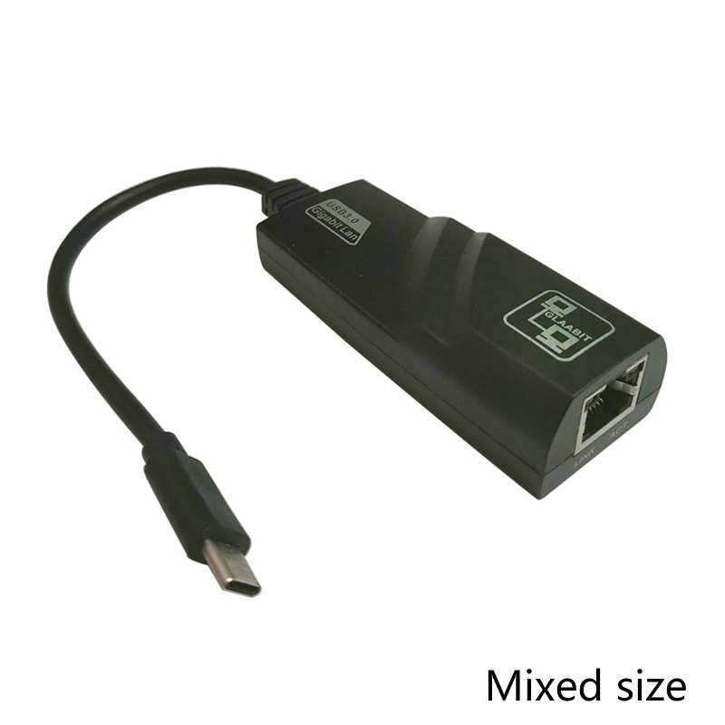 Đầu Chuyển Đổi USB C 3 1 Gigabit Ethernet Rj45 Lan Adapter 3 1 Type C Thẻ
