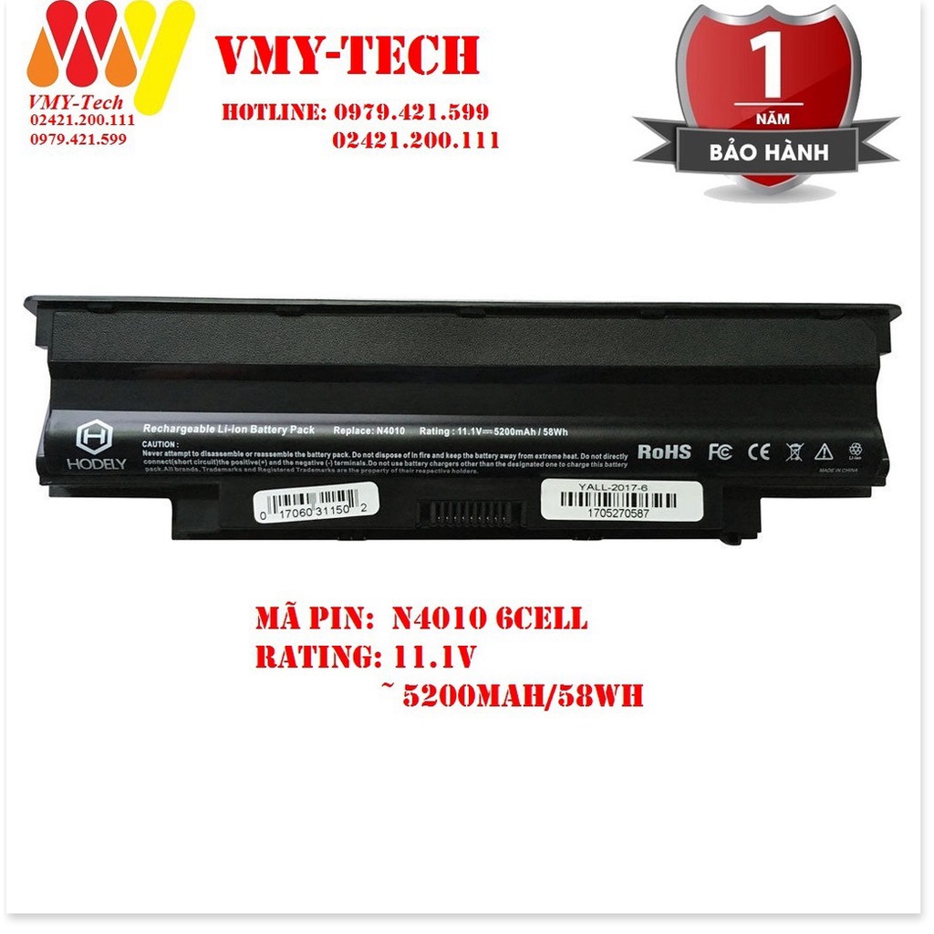 💦 Pin laptop Dell 15R N5110 N5010, N5030, N5040 N5050