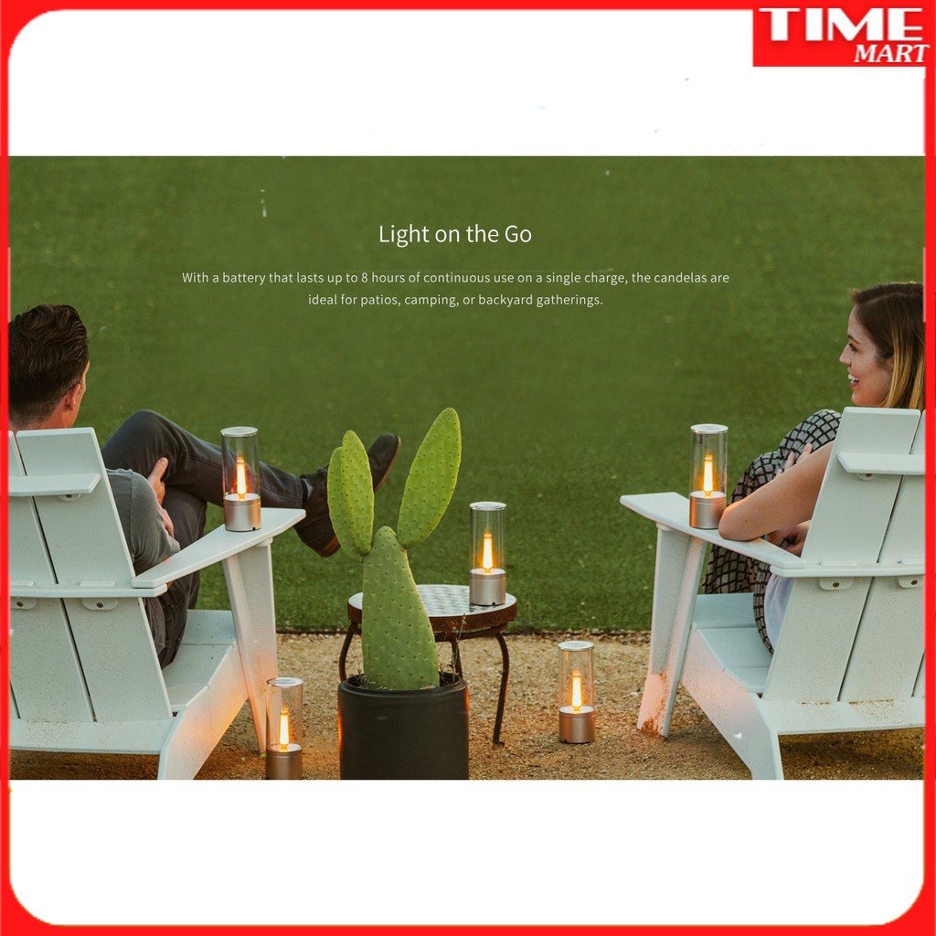 [CHÍNH HÃNG] Đèn nến điện tử thông minh XIAOMI YLFW01YL. Pin 2100mAh [TIME_MART siêu thị tiện ích gia đình]