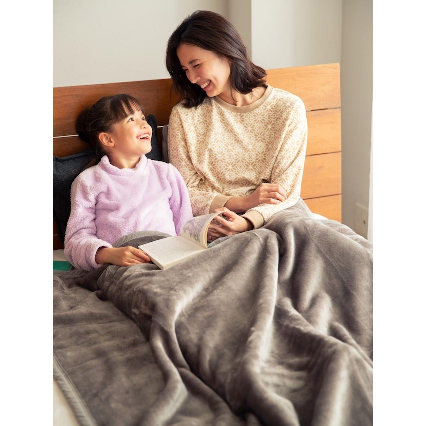 Bộ mặc nhà lông cừu (dài tay) WOMEN FLEECE LONG-SLEEVE SET UNI - xách tay Nhật Bản