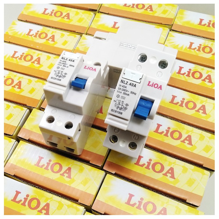 Cầu dao chống giật LIOA 2p 32A - 40A 30mA 240V