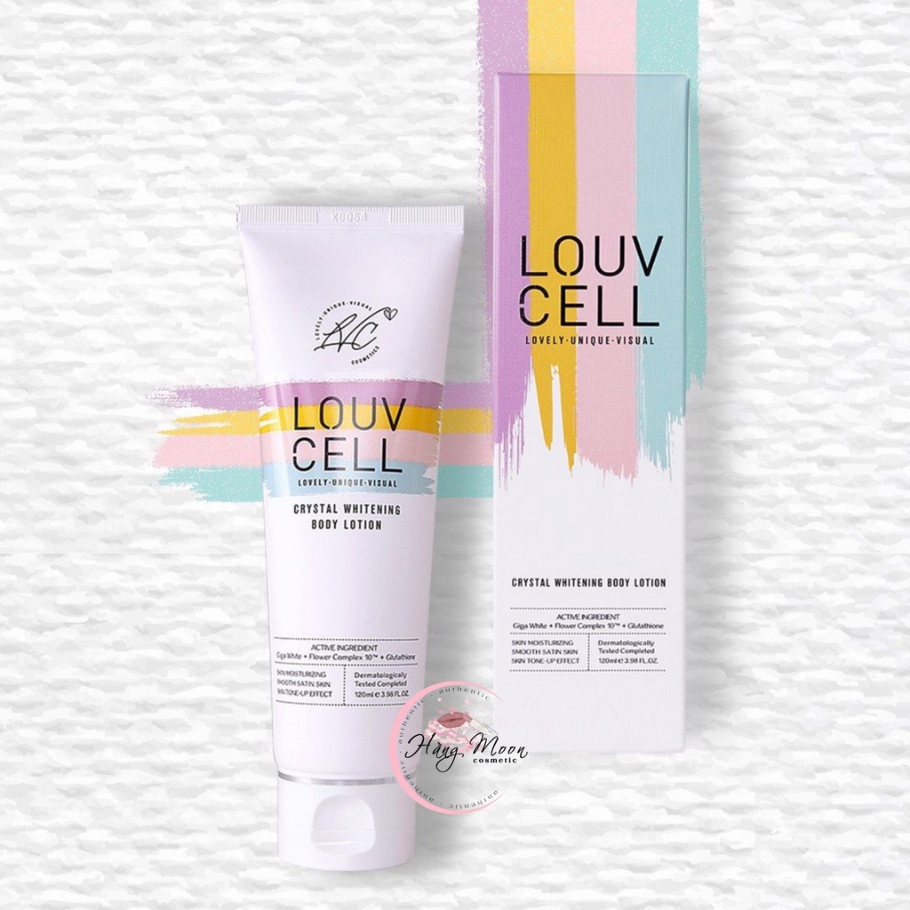 Kem Dưỡng Thể Trắng Da Body LOUV CELL Crystal Whitening Body Lotion SPF5 120ml và 250ml