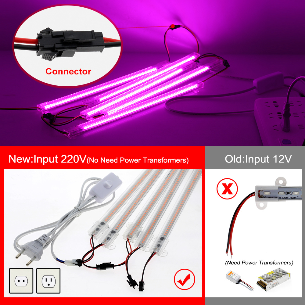 1 Hoặc 6 Dải Đèn Led Kích Thích Tăng Trưởng Cho Cây Trồng Ac240V Chống Thấm Nước