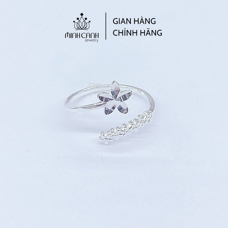 Nhẫn Bạc Nữ Hình Hoa 5 Cánh Dáng Hở Freesize - Minh Canh Jewelry