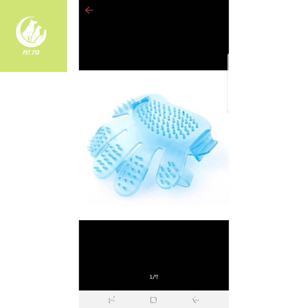 GĂNG TAY TẮM XỎ NGÓN CHO THÚ CƯNG. Pet713 #Pet713