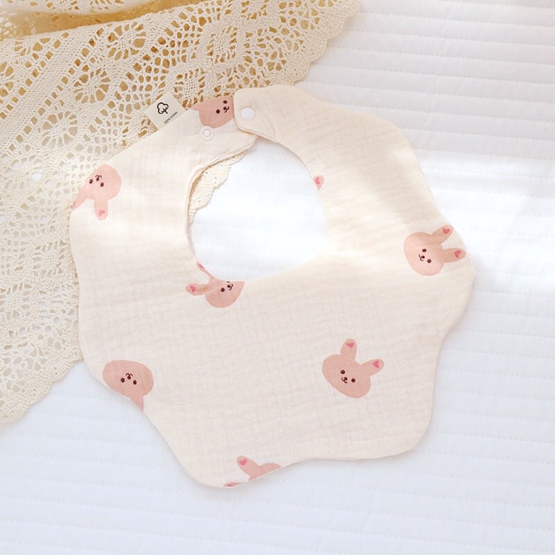 Yếm xô 6 lớp vintage thời trang cho bé, yếm quàng cổ cho bé