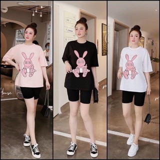 BỘ MẶC NHÀ ÁO THỎ QUẦN LỬNG SIÊU HOT BN16