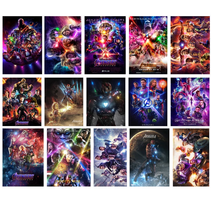 Set 95 miếng dán trang trí họa tiết Marvel The Avengers chống nước độc đáo