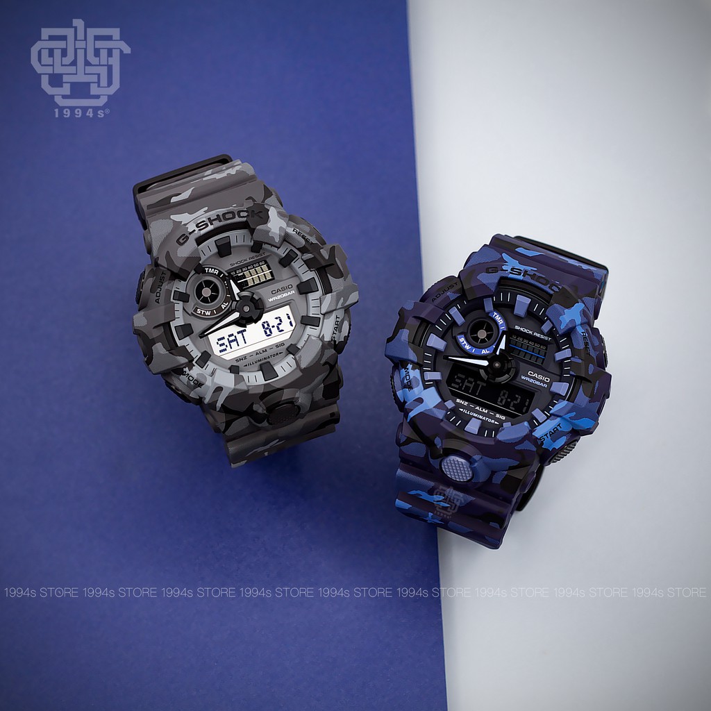 Đồng hồ nam Casio G-SHOCK GA-700CM-2A / GA-700CM-3A / GA-700CM-8A chống va đập, hàng chính hãng