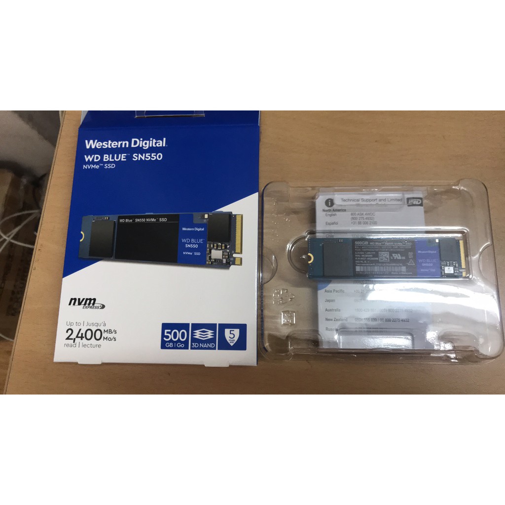 Ổ cứng thẻ rắn SSD M.2 SN550 Western Digital Blue PCIe Gen3 x4 NVMe | BigBuy360 - bigbuy360.vn