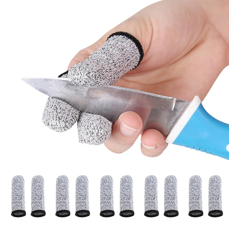 Set 2 Găng Tay Bảo Vệ Ngón Tay Chống Cắt Dùng Khi Làm Việc