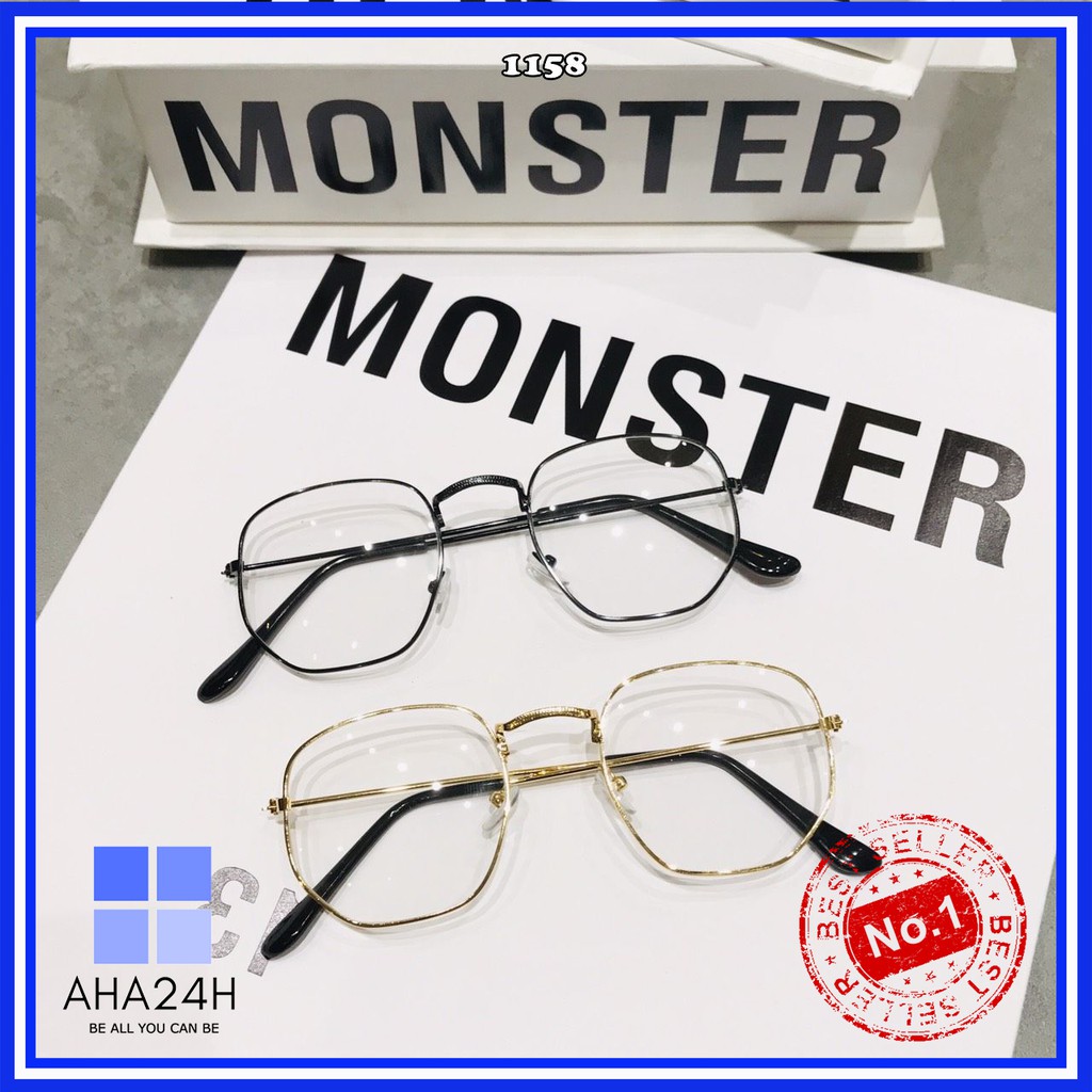 Mắt kính ulzzang /206/ hot trend nhiều màu❤️FREESHIP❤️gọng kính mát nam nữ sành điệu AH1158 | BigBuy360 - bigbuy360.vn
