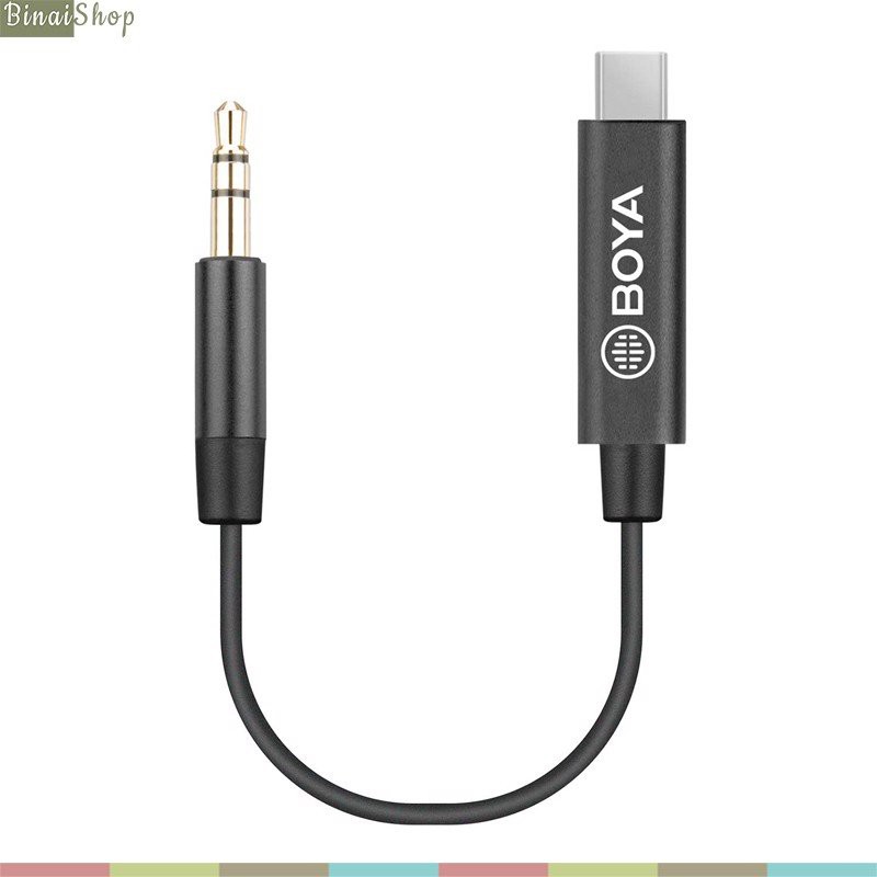 Boya BY-K2 - Cáp Chuyển Đổi Tín Hiệu Âm Thanh TRS 3.5mm (Male) To Type-C (Dùng Cho Thiết Bị Android Type-C, IPad Pro)
