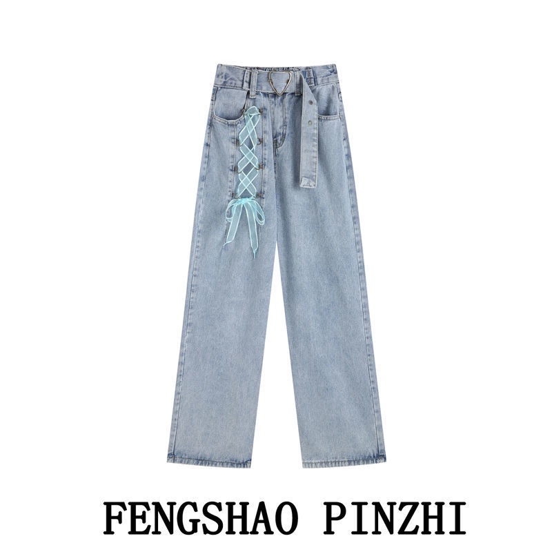 Autumn fashion European and American style high-waisted jeans for women #14