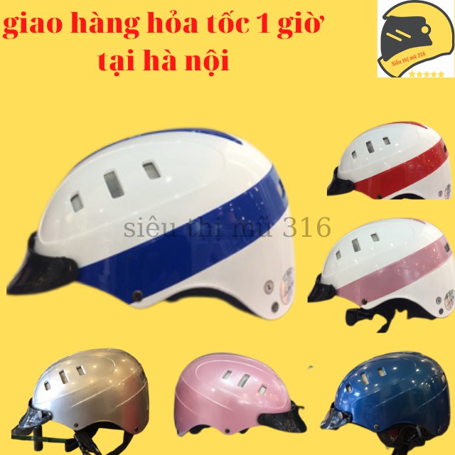 Mũ bảo hiểm nửa đầu Protec kiểu ROSA có vòng chỉnh size từ 56-59 cm,nhẹ ,nhiều lỗ thông khí không ra mồ hôi đầu