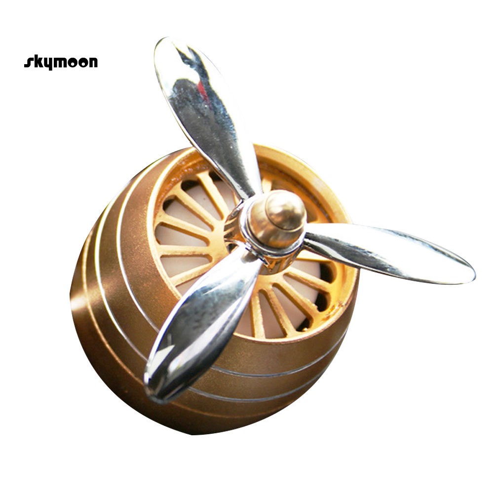 Phụ kiện kẹp lan toả nước hoa có quạt và đèn led dành cho xe hơi