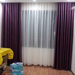 Thanh lý rèm cản nắng màu y hình 7m may khoen sẵn, cao 2m7