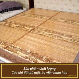 Chiếu trúc tăm vân gỗ để lụa loại đẹp