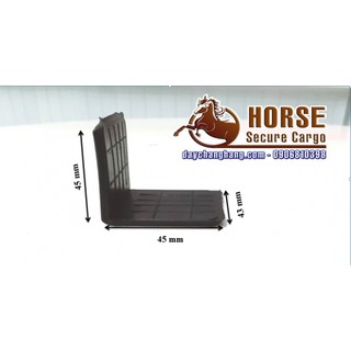 Nẹp góc nhựa 2 chấu 45x45x45 (1kg=140 cái)