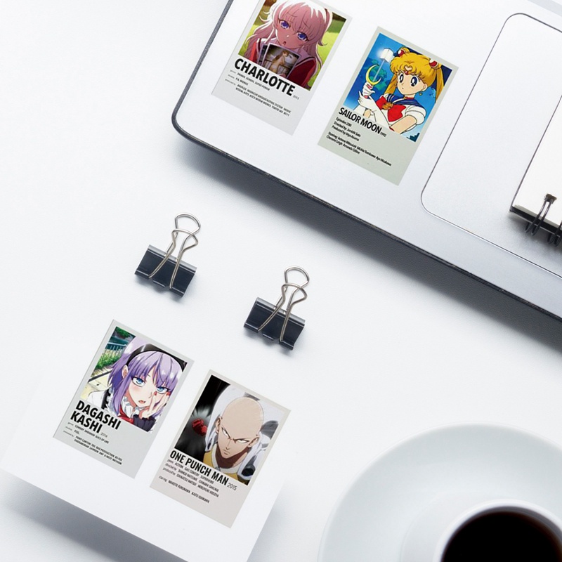 Tmdbyx Set 50 miếng dán trang trí laptop điện thoại chống thấm nước hình nhân vật phim hoạt hình One Piece