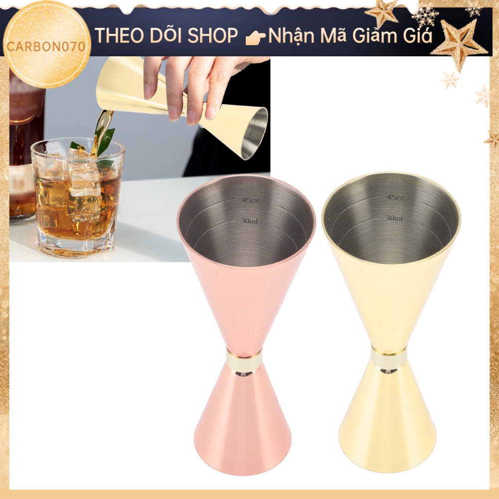 Jigger Ly đong rượu bằng thép không gỉ 30mm - 60mm dùng cho làm Cocktail