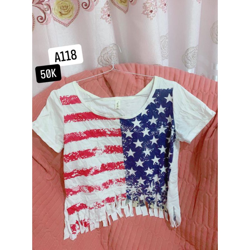 áo thun crop size M. A118