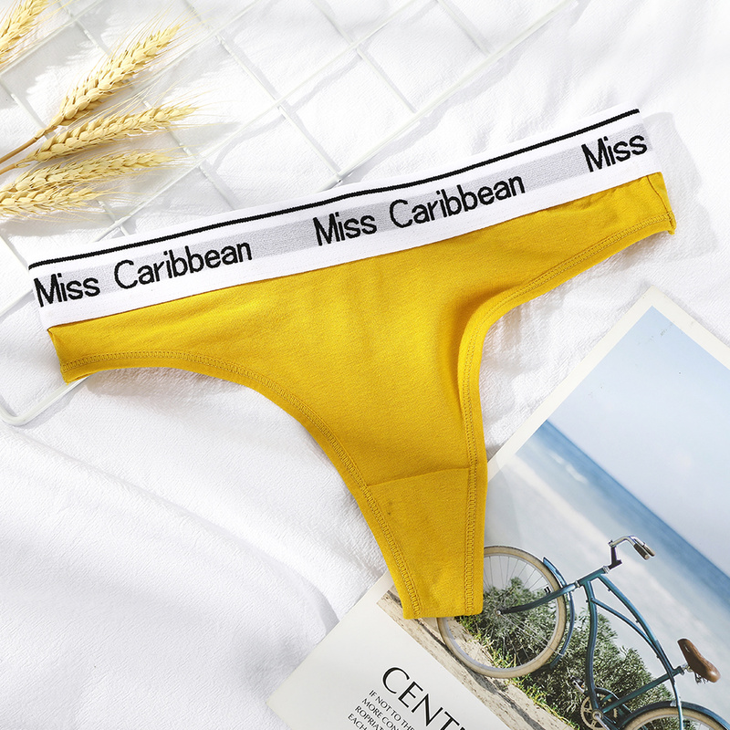 Quần Lót Levao Vải Cotton Lưng Thấp In Chữ Thời Trang Gợi Cảm Cho Nữ