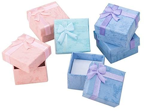 Set 5 Hộp Đựng Trang Sức Hình Vuông 4x4cm