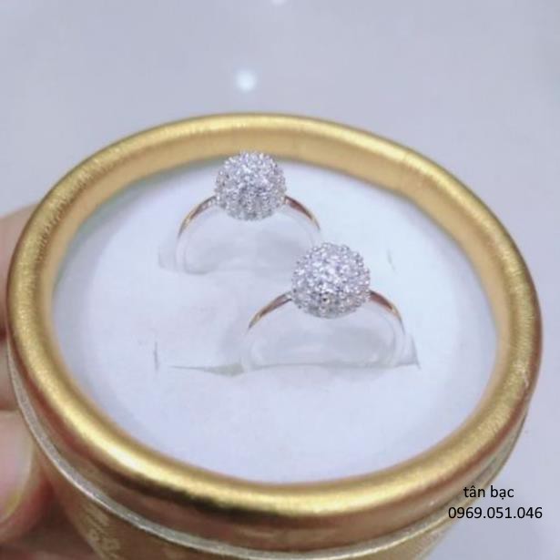 nhấn cầu nấm đính đá nhỏ , đá StoneLife , sáng , trong , lấp lánh , sự tạo hóa của thiên nhân trên sản pahảm nhẫn hiihi